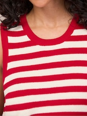 Ro&Zo Red Stripe Knit Shell Top - Image 4 of 5