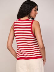 Ro&Zo Red Stripe Knit Shell Top - Image 5 of 5