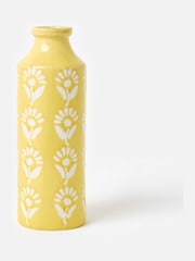 Oliver Bonas Yellow Fleur Ceramic Vase - Image 1 of 4