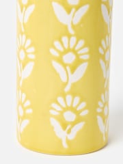 Oliver Bonas Yellow Fleur Ceramic Vase - Image 3 of 4