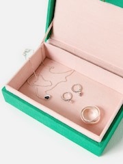 Oliver Bonas Green Sardines Beaded Jewellery Box - Image 2 of 6