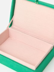 Oliver Bonas Green Sardines Beaded Jewellery Box - Image 4 of 6