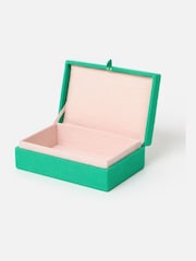 Oliver Bonas Green Sardines Beaded Jewellery Box - Image 5 of 6