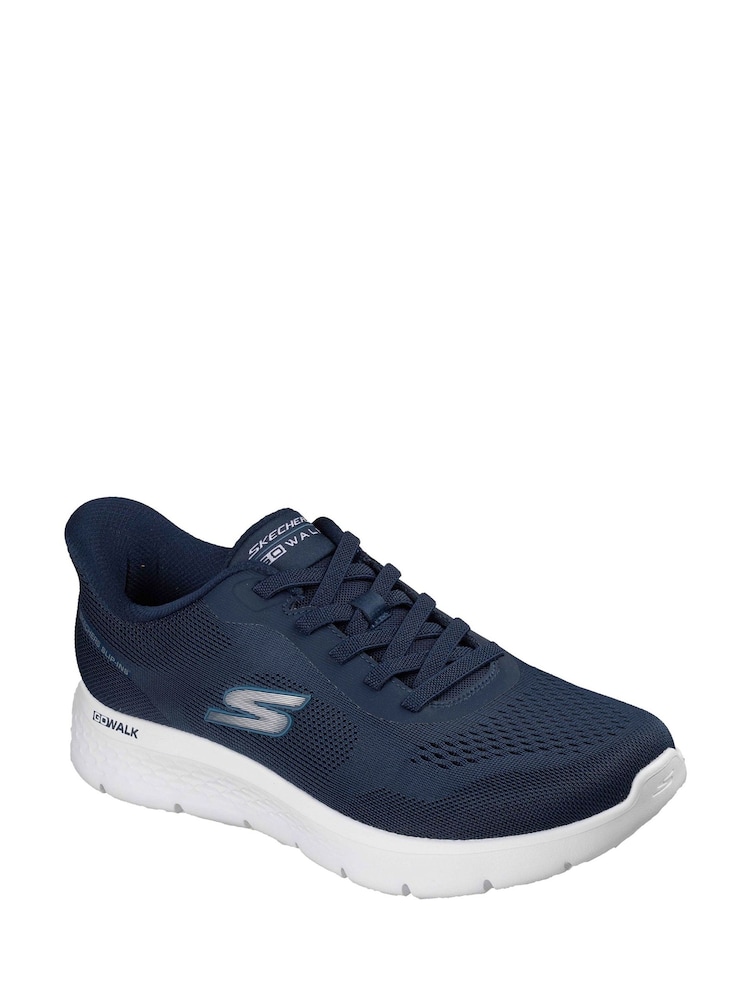 Skechers Blue Go Walk Flex Trainers - Image 1 of 2