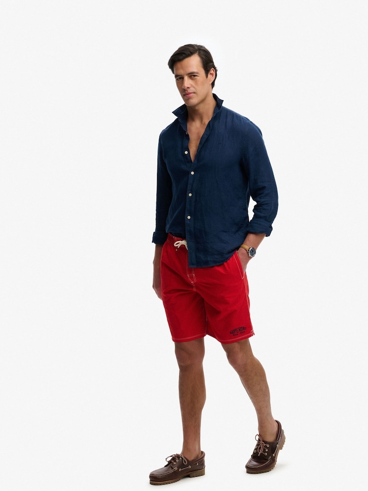 Superdry Red Cargo 19-Inch Board Shorts - Image 2 of 8