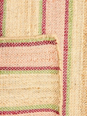 Oliver Bonas Pink Caló Striped Jute Runner Rug - Image 4 of 5