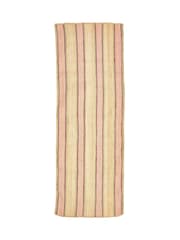 Oliver Bonas Pink Caló Striped Jute Runner Rug - Image 5 of 5
