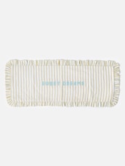 Oliver Bonas Blue Yellow Sweet Dreams Pinstripe Cushion Cover - Image 2 of 4
