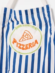 Oliver Bonas Blue Striped Pizza Club Apron - Image 4 of 5