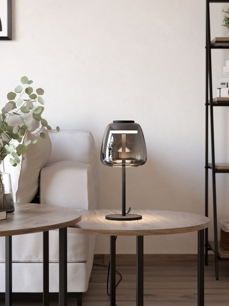 Eglo Black Alfero-Z Smart Control Vaporised Glass Table Light - Image 1 of 7