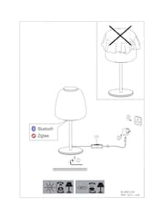 Eglo Black Alfero-Z Smart Control Vaporised Glass Table Light - Image 5 of 7