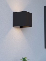 Eglo Black Rincine Motion Sensor Battery Outdoor Wall Light - Image 1 of 5