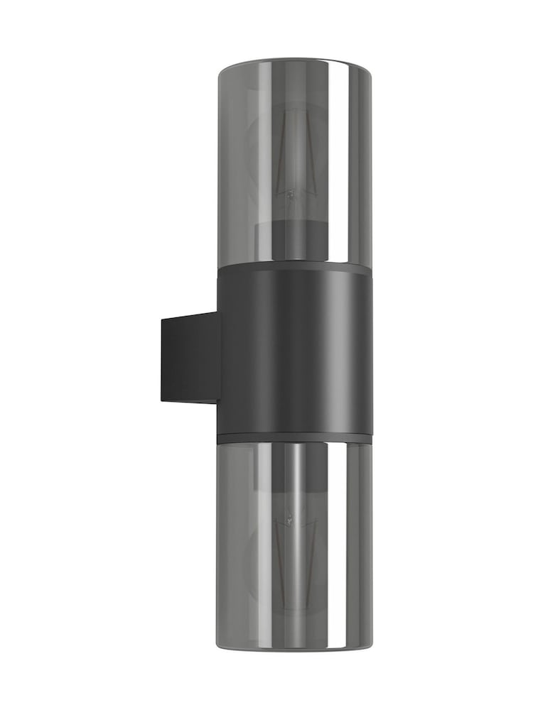 Eglo Black Matt Cropani Glass E27 Outdoor Wall Up and Down Light - Image 2 of 5 Eglo Black Matt Cropani Glass E27 Outdoor Wall Up and Down Light - Image 2 of 5