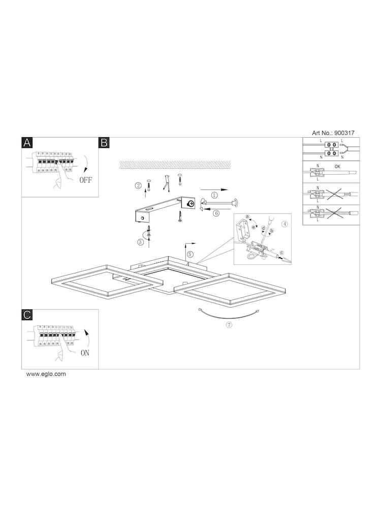 Eglo Black Paranday-Z Smart Control RGB Ceiling Light, 65cm - Image 4 of 4 Eglo Black Paranday-Z Smart Control RGB Ceiling Light, 65cm - Image 4 of 4