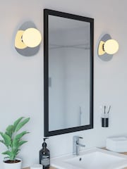 Eglo Chrome Castrovido Glass Modern Bathroom Wall Light - Image 1 of 5