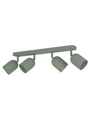 Eglo Green Tilston Steel Minimalist 4-Light Ceiling Spotlight - Image 2 of 5