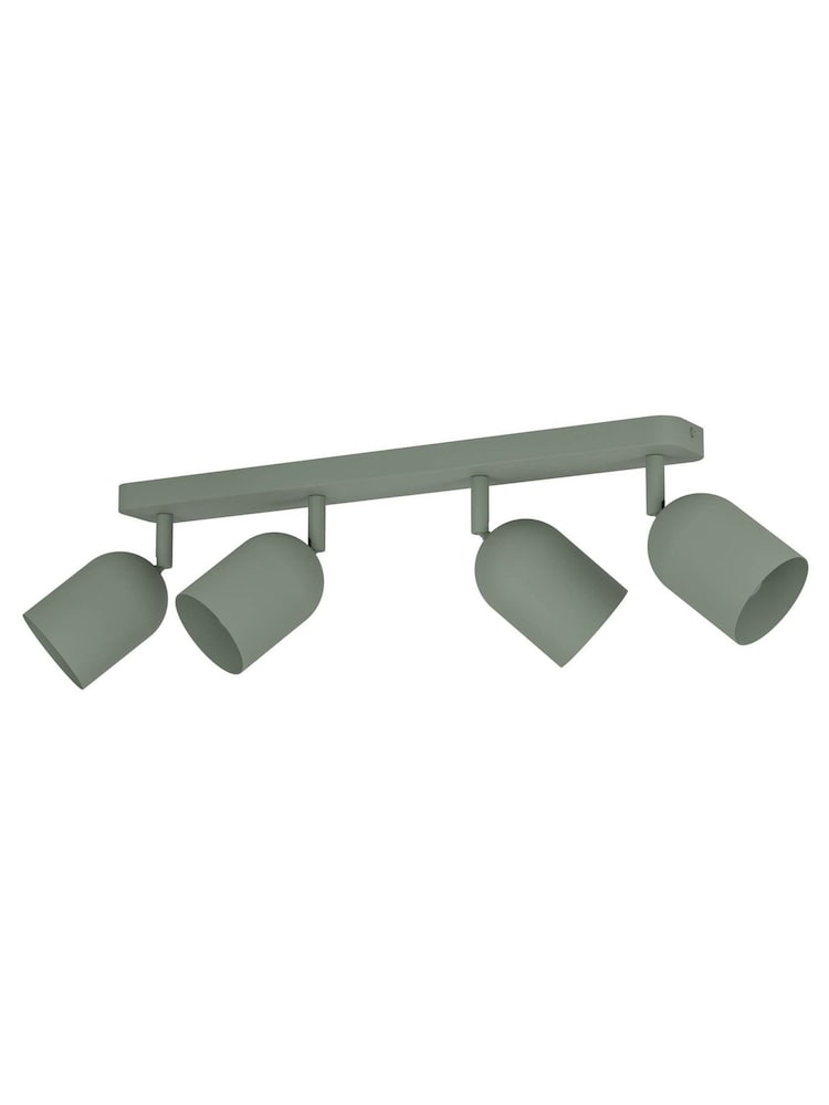 Eglo Green Tilston Steel Minimalist 4-Light Ceiling Spotlight - Image 2 of 5 Eglo Green Tilston Steel Minimalist 4-Light Ceiling Spotlight - Image 2 of 5