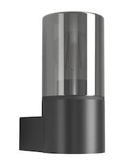 Eglo Black Matt Cropani Glass E27 Outdoor Wall Down Light - Image 2 of 5