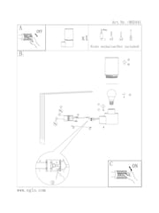 Eglo Black Matt Cropani Glass E27 Outdoor Wall Down Light - Image 4 of 5