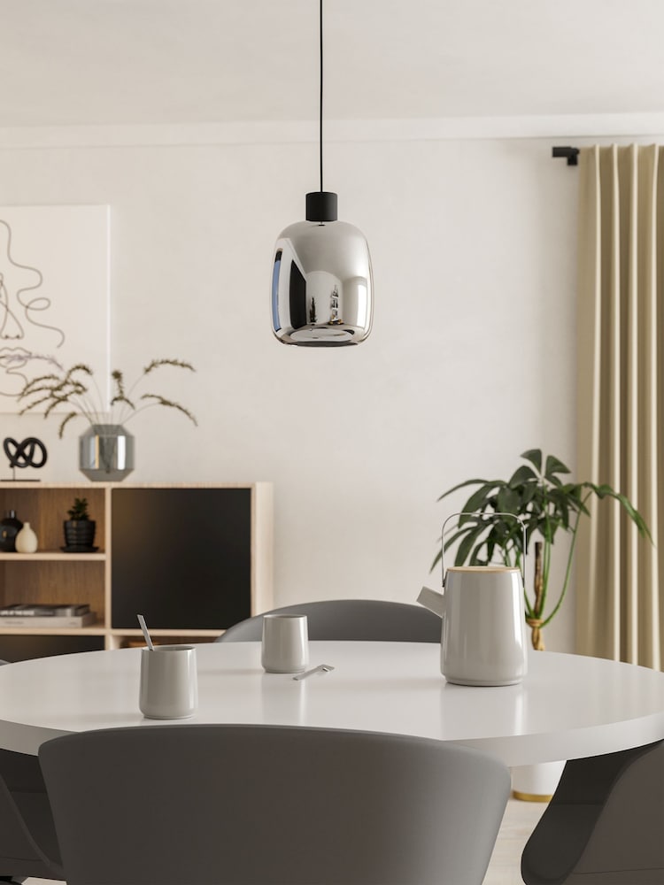 Eglo Black Molochio-Z Smart Control Vaporised Glass Pendant - Image 2 of 6