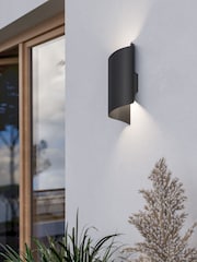 Eglo black Montarello Steel Modern LED CCT Wall Light - Image 1 of 5