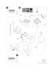 Eglo black Montarello Steel Modern LED CCT Wall Light - Image 4 of 5