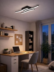 Eglo Black Basic Cabezas-E 3 Flame Ceiling Light, 4000K - Image 1 of 5