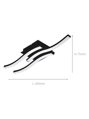 Eglo Black Basic Cabezas-E 3 Flame Ceiling Light, 4000K - Image 3 of 5