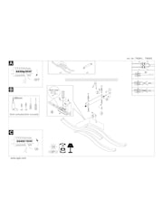 Eglo Black Basic Cabezas-E 3 Flame Ceiling Light, 4000K - Image 4 of 5