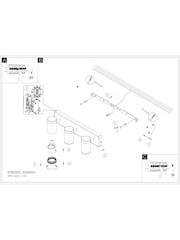 Eglo Black Brown Consuma Steel & Wood 3-Light Bathroom Spotlight - Image 6 of 6