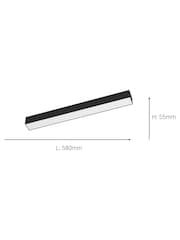 Eglo Black Salitta LED Extended Surface-Mounted Light, 58cm - Image 3 of 5