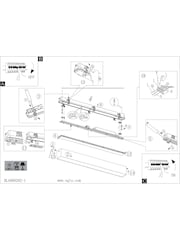 Eglo Black Salitta LED Extended Surface-Mounted Light, 58cm - Image 4 of 5