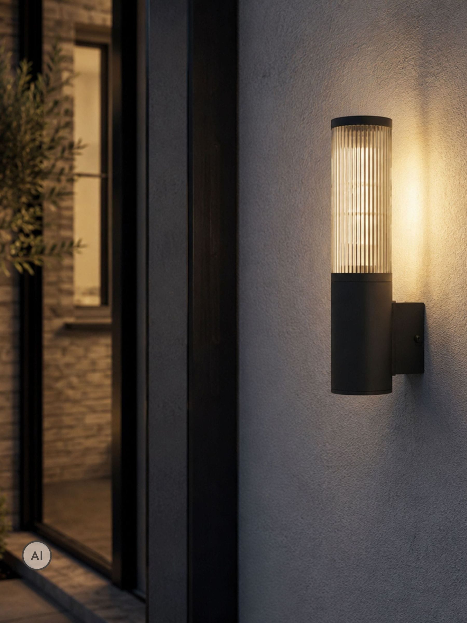 Eglo Salle Sleek Outdoor Wall Light Black - Image 4