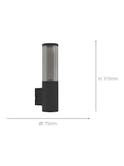Eglo Black Salle Sleek Outdoor Wall Light - Image 3 of 5