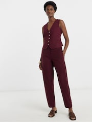 JD Williams Purple Scallop Edge Waistcoat - Image 1 of 4