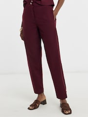 JD Williams Purple Linen Peg Trousers - Image 2 of 4