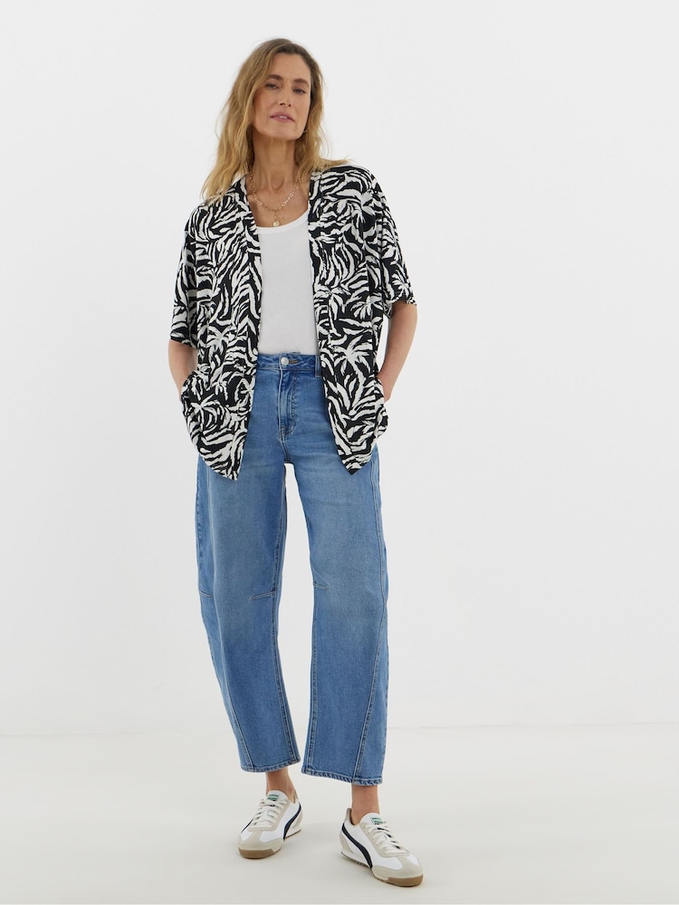 JD Williams White Edge to Edge Short Sleeve Cardigan - Image 1 of 4