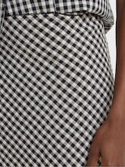 JD Williams White Gingham Midi Skirt - Image 4 of 4