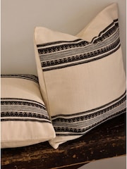 The Set 2 Pack Green Printed Cotton Cushion Covers - Image 2 of 3
