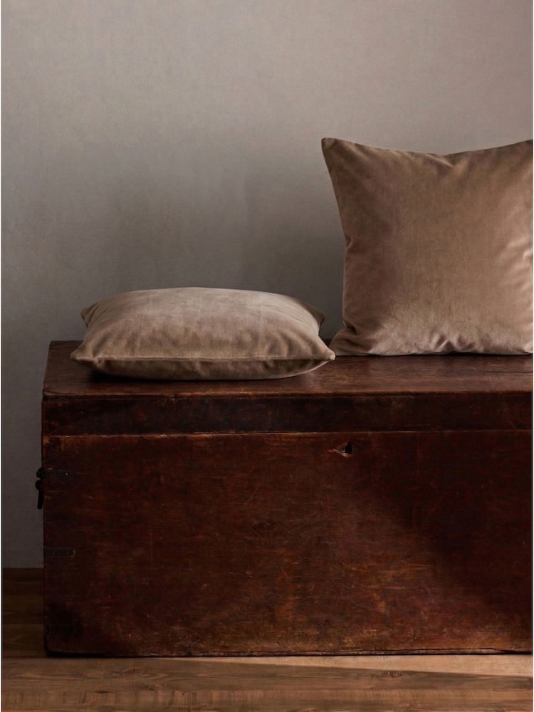 The Set 2 Pack Green Velvet Cushion Covers - Image 1 of 3