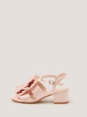 Monsoon Pink Double Bow Heeled Sandals - Image 1 of 3