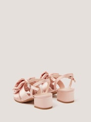 Monsoon Pink Double Bow Heeled Sandals - Image 2 of 3