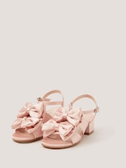 Monsoon Pink Double Bow Heeled Sandals - Image 3 of 3