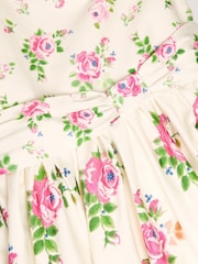 Monsoon Cream Rose Border Print Party Dress - Image 4 of 4