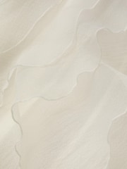 Monsoon White Sequin Embellished Ruffle Party Dress - Image 3 of 3