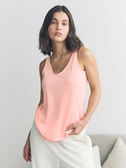 Pink/Green Scoop Neck Vests With Linen 2 Pack - Image 2 of 8
