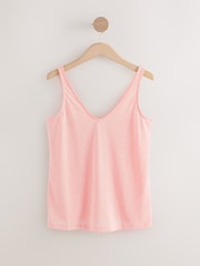 Pink/Green Scoop Neck Vests With Linen 2 Pack - Image 5 of 8
