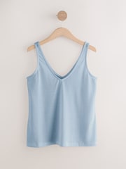 Pink/Green Scoop Neck Vests With Linen 2 Pack - Image 6 of 8