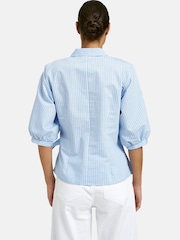 Smith & Soul Striped Cotton Shirt with Knot Tie - 画像 2 / 5