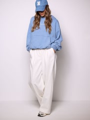 Smith & Soul Blue Soul Studio Oversized Hoodie with Balloon Hem - Image 5 of 5